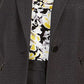 Kasper Women's Zippered Blazer Wear To Work Jacket Charcoal Size 22W