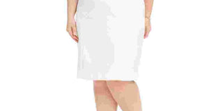 Kasper Women's Plus Size Animal-Print Jacquard Sheath Dress White Size Petite Small