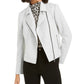 Bar III Women's Ponte-Knit Moto Jacket Gray Size Medium