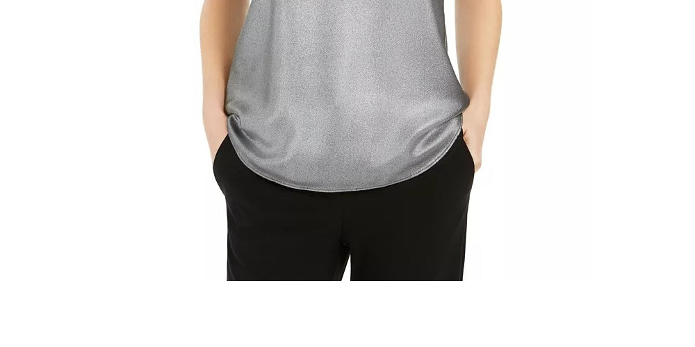 Bar III Women's Spaghetti Strap Camisole Silver Size Small