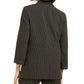 Bar III Women's Pinstripe Open-Front Blazer Charcoal Size X-Small