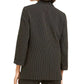 Bar III Women's Pinstripe Open-Front Blazer Charcoal Size XX Small
