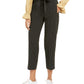 Bar III Women's Striped Tie-Waist Pants Charcoal Size 10
