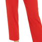 Bar III Women's Button Front Pleated Pants Red Size 2
