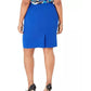 Kasper Women's Plus Pencil Skirt Blue Size 22W