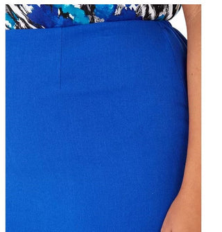 Kasper Women's Plus Pencil Skirt Blue Size 22W