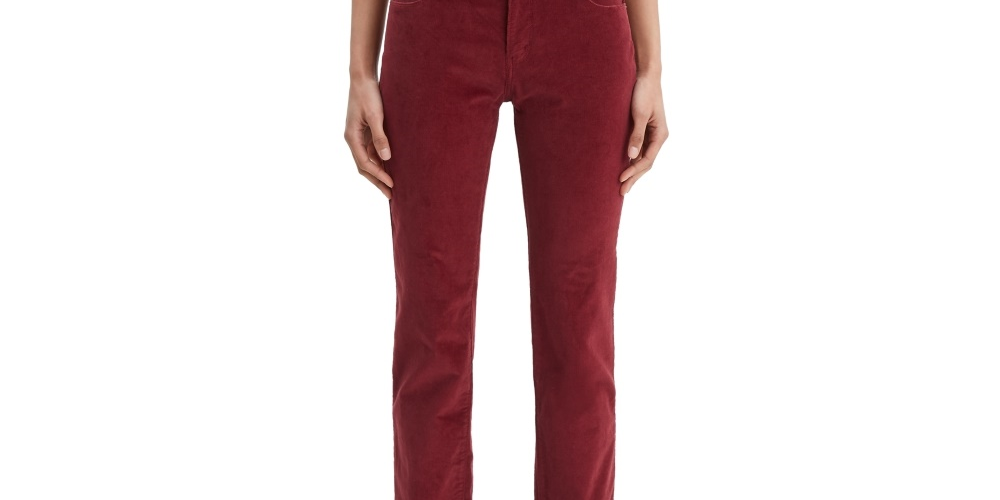 Levi's Women's Straight Leg Corduroy Jeans Red Size 18
