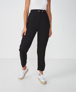 Cotton On Women's Ava Tapered Pant Black Size 6
