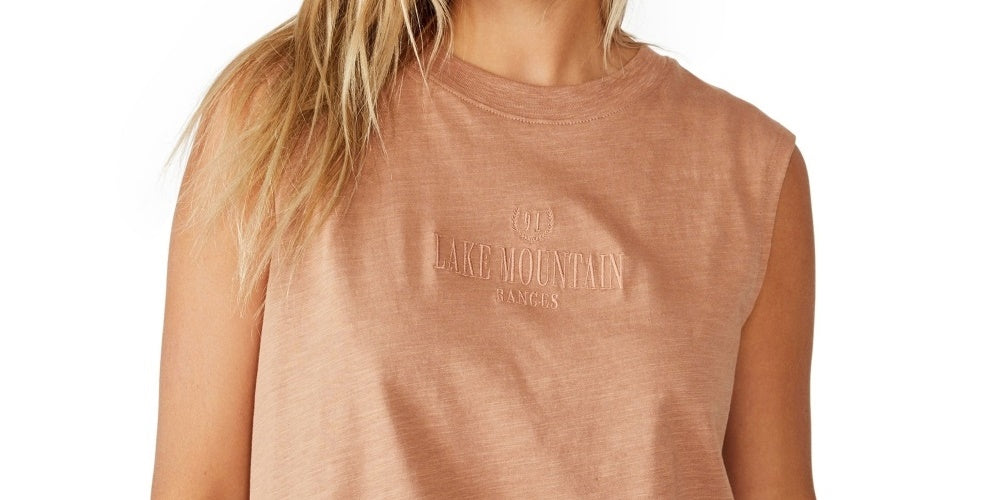 Cotton On Women's Marley Graphic Muscle Tank Top Brown Size Small