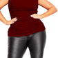 City Chic Women's Trendy Plus Size Ruched Top Red Size 20W