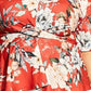 City Chic Women's Trendy Plus Size Printed Twist-Front Top Dark Orange Size 20W