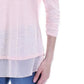 Style & Co Women's Chiffon-Hem Top Med Pink Size Large