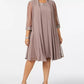 R & M Richards Women's Plus Embellished Dress & Jacket Set Purple Size 14W