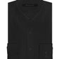 Sean John Men's Tailored Fit Button Down Solid Dress Shirt Black Size 17