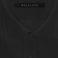 Sean John Men's Tailored Fit Button Down Solid Dress Shirt Black Size 17
