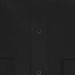 Sean John Men's Tailored Fit Button Down Solid Dress Shirt Black Size 17