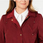 Charter Club Women's Water Resistant Utility Jacket Wine Size 3X