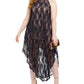 Love Squared Women's Trendy Plus Size Lace Overlay Dress Dark Blue Size 2X