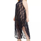 Love Squared Women's Trendy Plus Size Lace Overlay Dress Dark Blue Size 2X