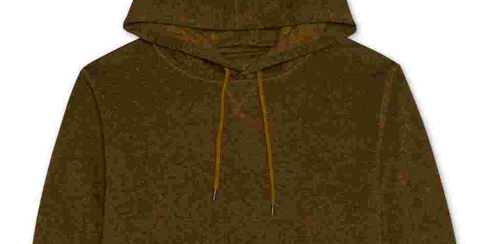 Levi's Men's Cash Textured Fleece Hoodie Gold Size Small