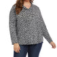 Karen Kane Women's Cowl Neck Knit Top Grey Size 2X