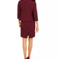 Le Suit Women's Petite Embellished Dress Suit Wine Size 12P