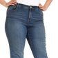 Style & Co Women's Tummy Control Slim Leg Jeans Blue Size 26W