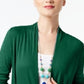 INC International Concepts Women's Draped Cardigan Green Size X-Small