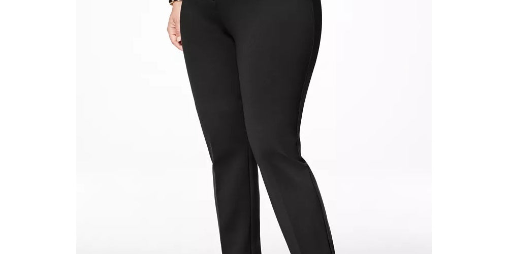Alfani Women's Hollywood Skinny Ponte Pants Black Size 28W