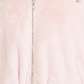 Maralyn & Me Juniors' Reversible Cropped Hooded Faux-Fur Coat Pink Size X-Large