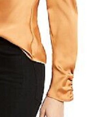 Leyden Women's Cowlneck Blouse Brown Size X-Large