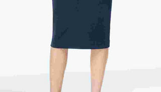 Alfani Women's Below Knee Pencil Skirt Blue Size Small