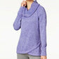 Ideology Women's Cowl-Neck Pullover Purple Size Small