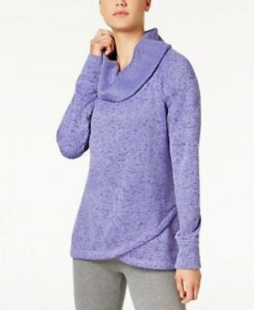 Ideology Women's Cowl-Neck Pullover Purple Size Small