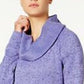 Ideology Women's Cowl-Neck Pullover Purple Size Small