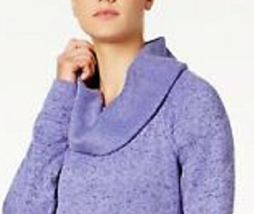 Ideology Women's Cowl-Neck Pullover Purple Size Small
