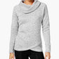 Ideology Women's Cowl Neck Pullover White Size XX-Large
