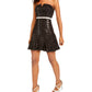 City Studios Juniors' Sequined Strapless Fit & Flare Dress Silver Size 0