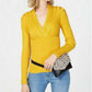 INC International Concepts Women's Ribbed Surplice Sweater Medc Size Extra Large