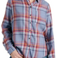 Lucky Brand Women's Plaid Shirt Orange Size Small