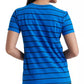 Lucky Brand Women's Crew Neck Striped T-Shirt Blue Size Medium