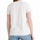 Lucky Brand Women's Embroidered Cotton T-Shirt White Size Small