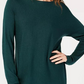 INC International Concepts Women's Shirttail Sweater Green