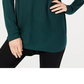 INC International Concepts Women's Shirttail Sweater Green