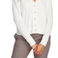 1.STATE Women's V-Neck Cardigan Sweater White