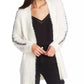 1.STATE Women's Whipstitch Eyelash Cardigan Sweater White