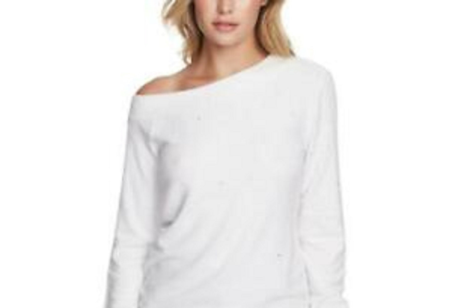 1.STATE Women's Embellished Off-The-Shoulder Top White