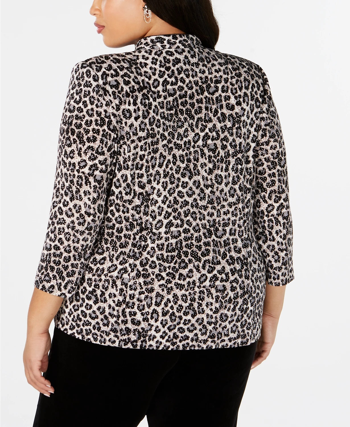 Alex Evenings Women's Plus Size Jacket & Tank Top White Size 3X