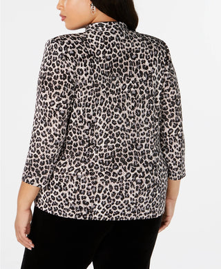 Alex Evenings Women's Plus Size Jacket & Tank Top White Size 3X