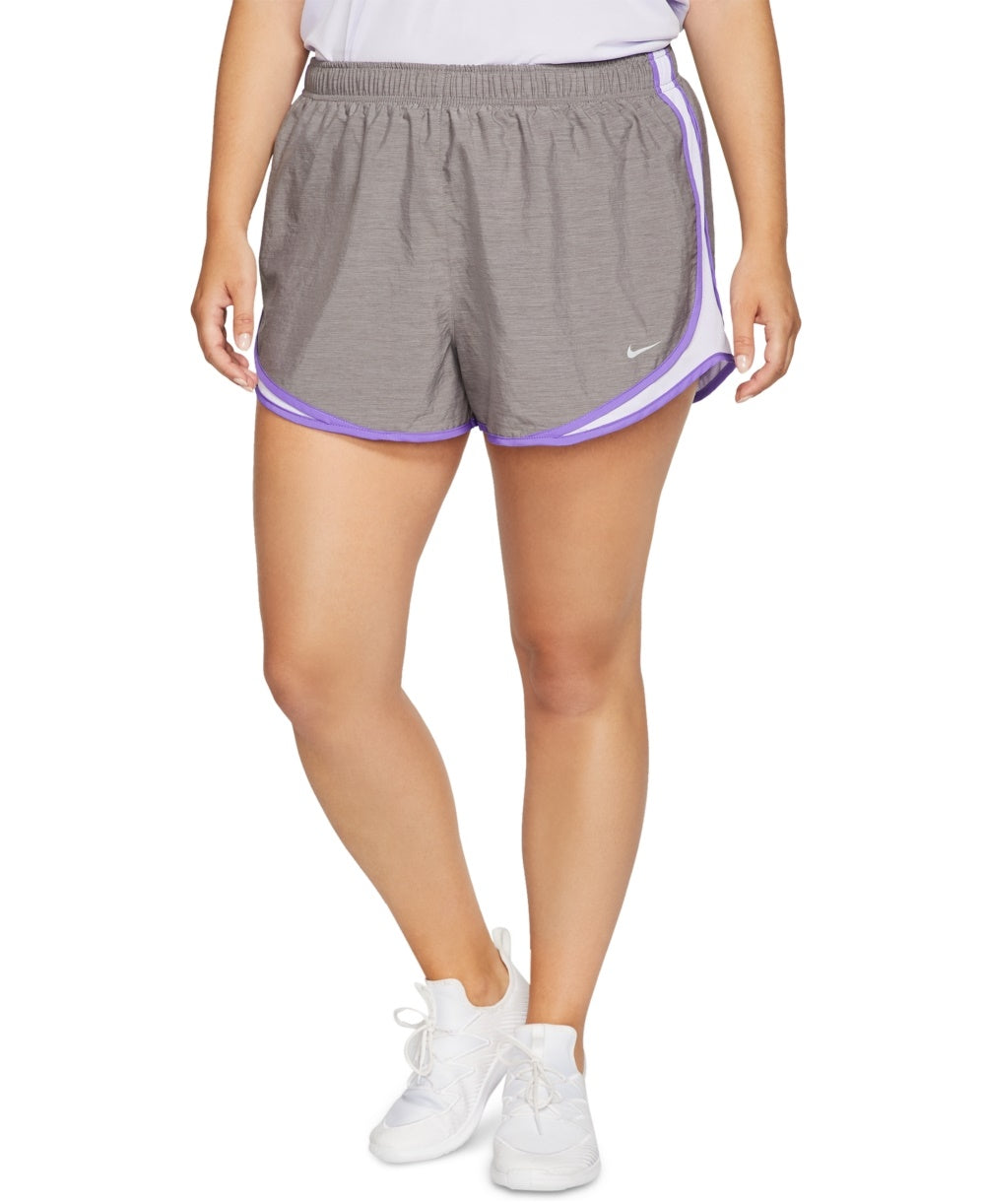 Nike Women's Plus Size Tempo Dri-Fit Track Shorts Gray Size 3X